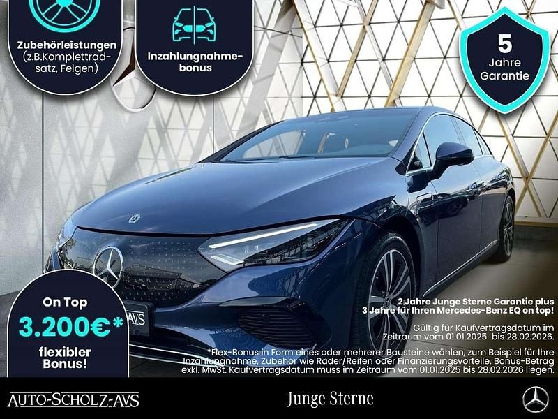 Metalliclack sodalithblau Gebraucht 2024 Mercedes EQE300 Limousine | 49.843 € - Bild 1/4