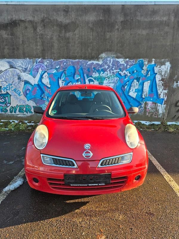 Rot Gebraucht 2009 Nissan Micra Kleinwagen | 650 € (Superpreis) - Bild 1/4