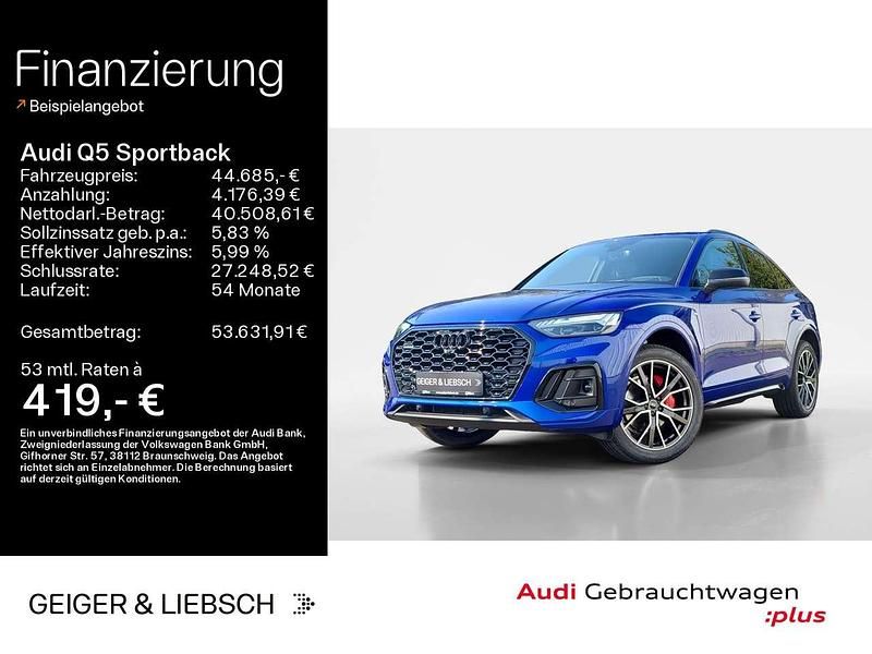 Ultrablau metallic Gebraucht 2024 Audi Q5 S-Line SUV | 44.685 € (Fairer Preis) - Bild 1/4