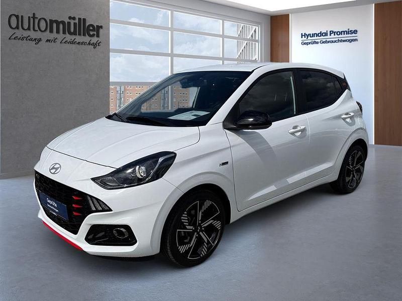 Weiß Gebraucht 2023 Hyundai i10 N Line Kleinwagen | 15.569 € (Guter Preis) - Bild 1/4
