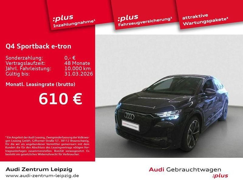Violett Gebraucht 2025 Audi Q4 Sportback e-tron Sport SUV | 56.390 € - Bild 1/3