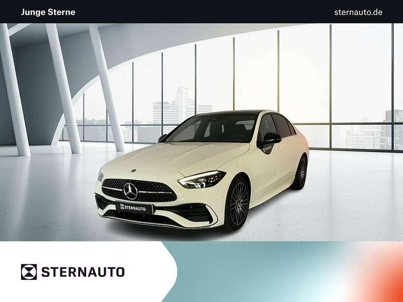 Unilack polarweiß Gebraucht 2025 Mercedes C180 AMG Limousine | 47.980 € (Teuer) - Bild 1/4