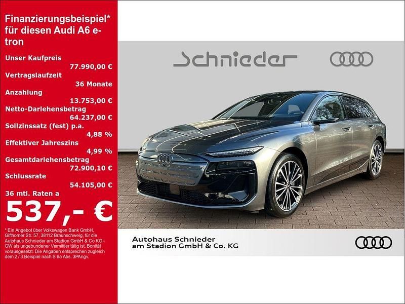 Grau Gebraucht 2025 Audi A6 e-tron Performance Kombi | 77.990 € (Fairer Preis) - Bild 1/3