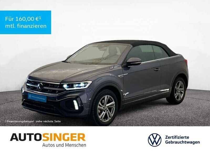 Rauchgrau metallic Gebraucht 2024 VW T-Roc Cabriolet R-line Cabrio | 32.920 € (Guter Preis) - Bild 1/3
