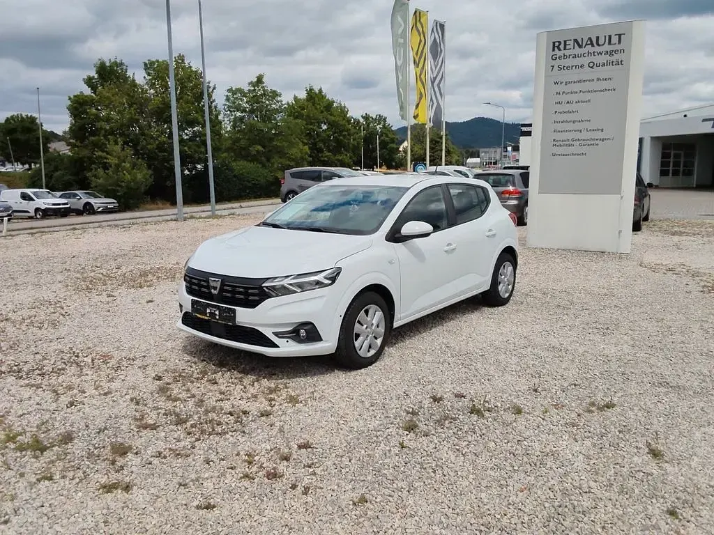 Gebraucht Dacia Sandero Comfort 101 PS (74 kW) 2022 Weiß Limousine