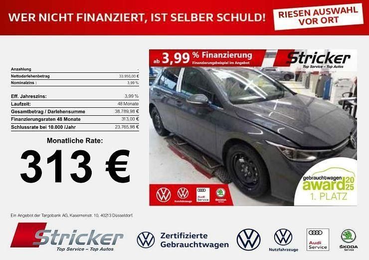 Delfingrau metallic Gebraucht 2024 VW Golf VIII Style Limousine | 33.949 € (Teuer) - Bild 1/4