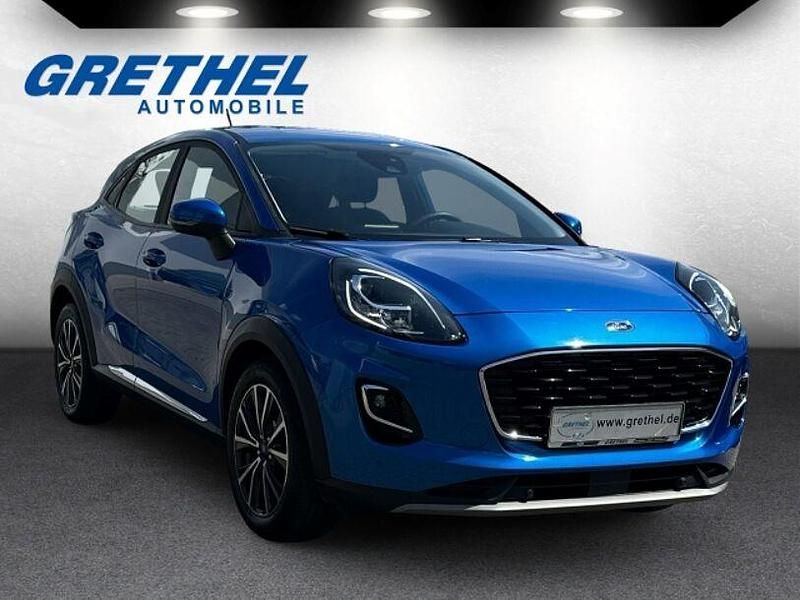 Dynamicblau metallic (metallic) Gebraucht 2021 Ford Puma Gen-E Titanium SUV | 16.950 € (Guter Preis) - Bild 1/4