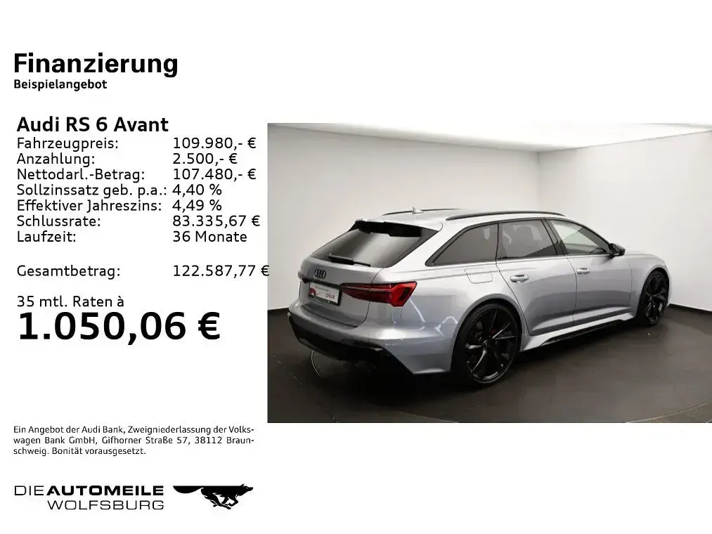 Gebraucht Audi RS6 Premium 600 PS (441 kW) 2025 Florettsilber metallic Kombi