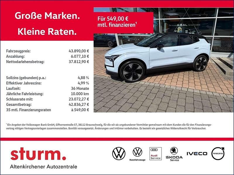 Gebraucht Volvo EX30 Performance 314 kW (428 PS) 2025 Cloud blue SUV