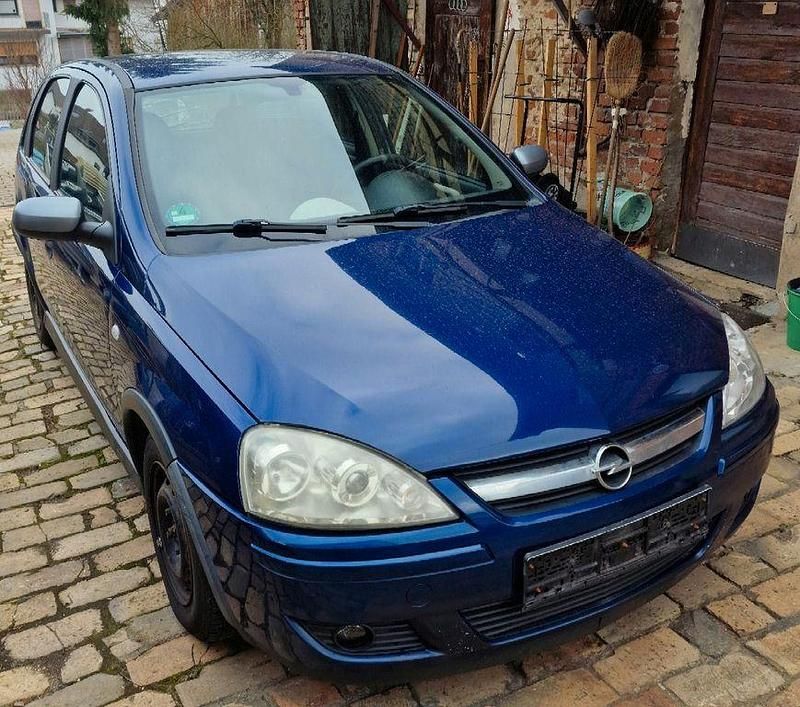 Blau Gebraucht 2003 Opel Corsa Limousine | 1.250 € (Fairer Preis) - Bild 1/4