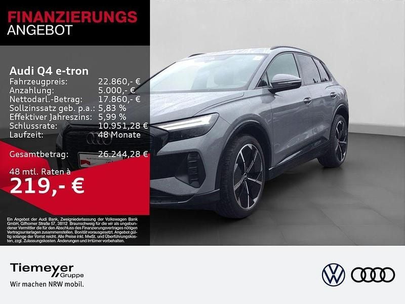 Kieselgrau Gebraucht 2021 Audi Q4 e-tron Advanced SUV | 20.480 € (Fairer Preis) - Bild 1/4