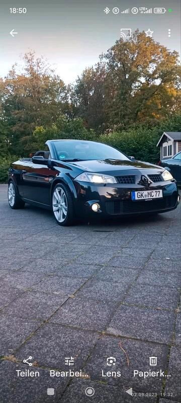 Schwarz Gebraucht 2004 Renault Mégane Cabriolet Cabrio | 8.500 € - Bild 1/4