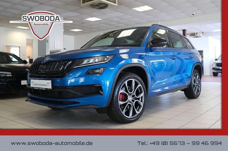 Blau Gebraucht 2020 Skoda Kodiaq RS SUV | 36.490 € (Fairer Preis) - Bild 1/2