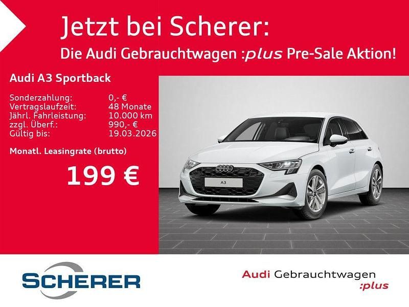 Gebraucht Audi A3 Ambiente 150 PS (110 kW) 2025 Gletscherweiß metallic (metallic) Limousine