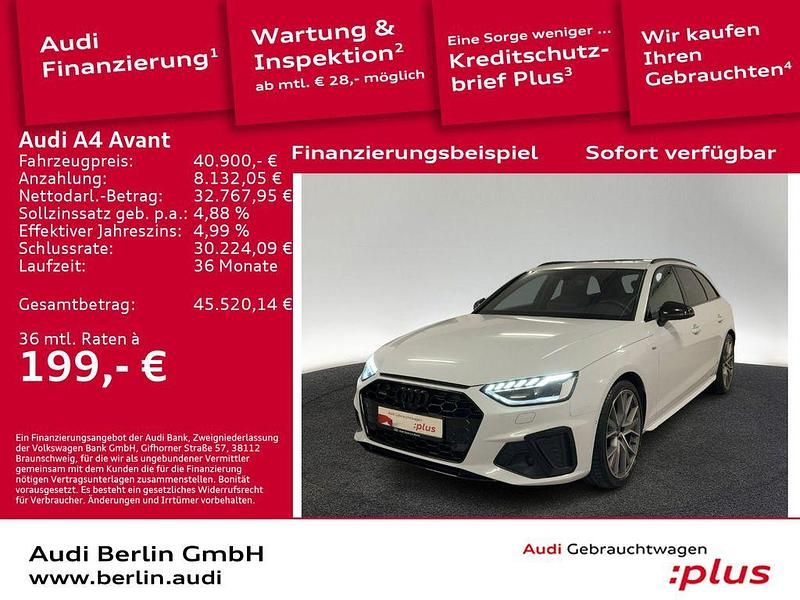 Gebraucht Audi A4 S-Line 265 PS (194 kW) 2023 Gletscherweiß metallic Kombi