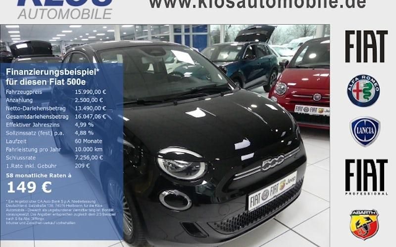 Gebraucht Fiat 500e Icon 86 kW (118 PS) 2022 Schwarz Limousine