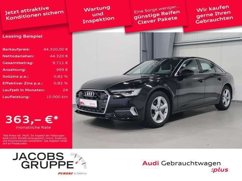 Mythosschwarz metallic Gebraucht 2024 Audi A6 Advanced Plus Limousine | 44.320 € - Bild 1/4