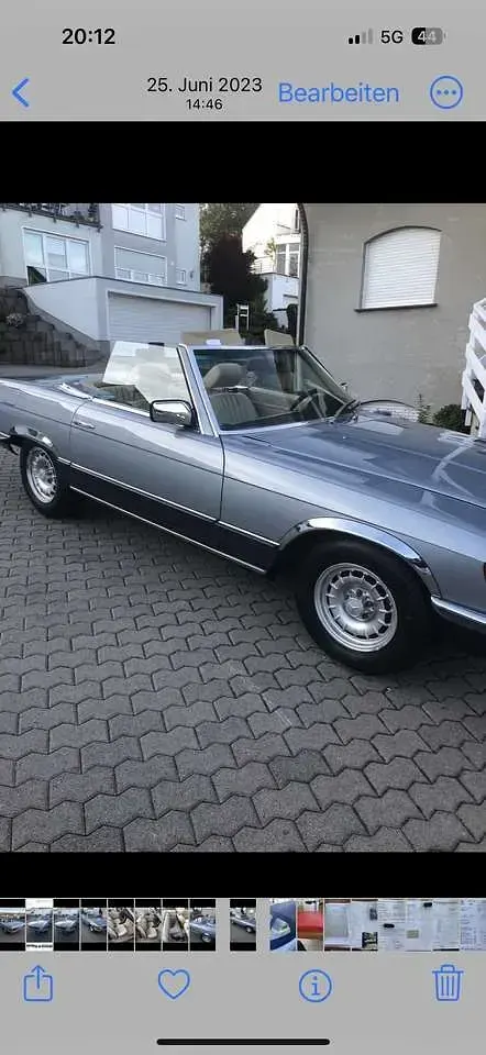 Gebraucht Mercedes SL500 241 PS (177 kW) 1981 Blau Cabrio