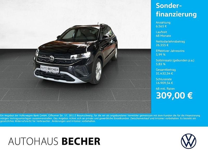 Schwarz Neu 2025 VW T-Cross Goal SUV | 32.920 € (Teuer) - Bild 1/4