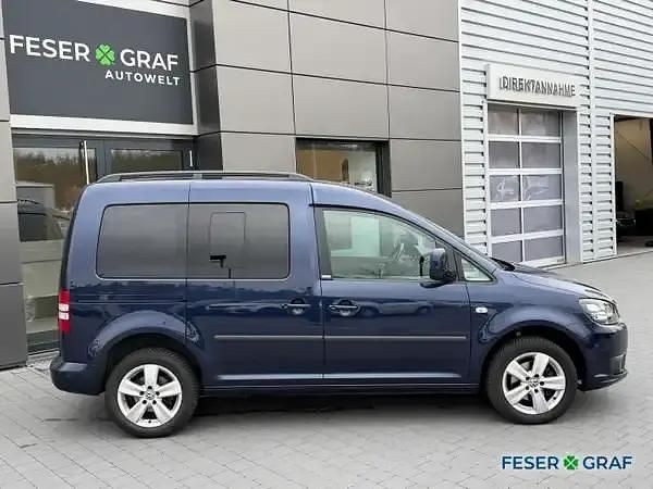 Usata VW Caddy 105 CV (77 kW) 2013 Blu Monovolume