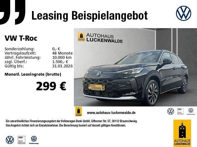 Neu VW T-Roc Pro 116 PS (85 kW) 2026 Schwarz SUV
