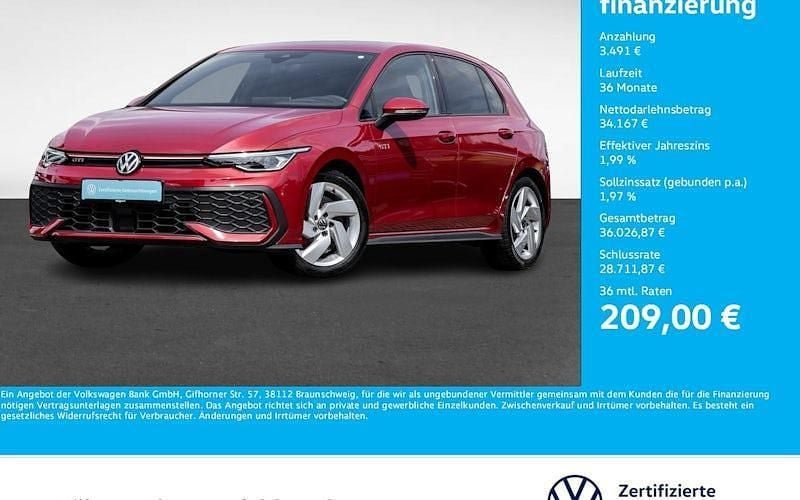 Kings red metallic Gebraucht 2024 VW Golf VIII GTI Limousine | 37.658 € (Superpreis) - Bild 1/4