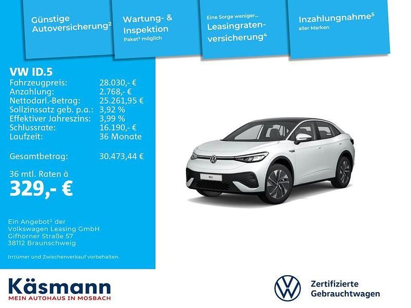 Gebraucht VW ID.5 Pro Performance 150 kW (204 PS) 2023 Gletscherweiß metallic SUV
