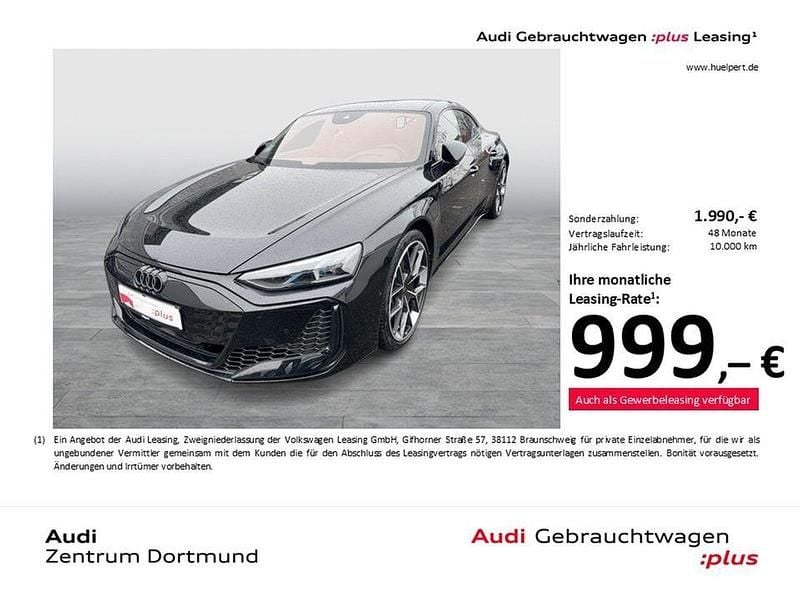 Mythosschwarz metallic Gebraucht 2025 Audi e-tron GT quattro Ambiente Limousine | 116.977 € (Fairer Preis) - Bild 1/4