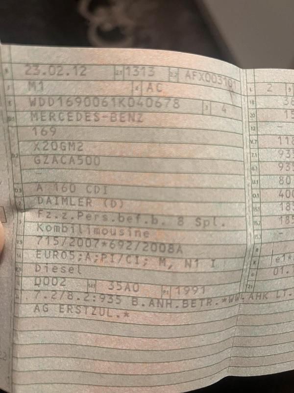 Gebraucht Mercedes A160 90 PS (66 kW) 2012 Schwarz Kleinwagen