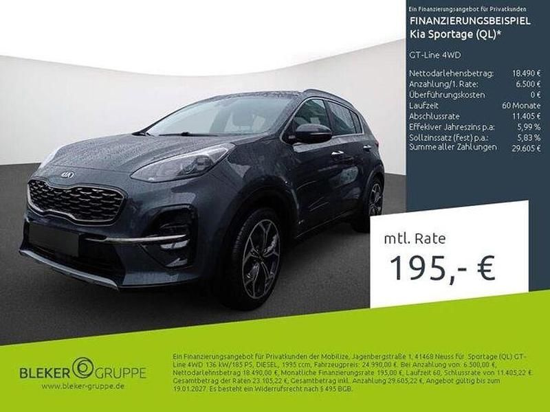 (h8g) pentametal met. Gebraucht 2021 Kia Sportage GT-Line SUV | 24.990 € (Fairer Preis) - Bild 1/3