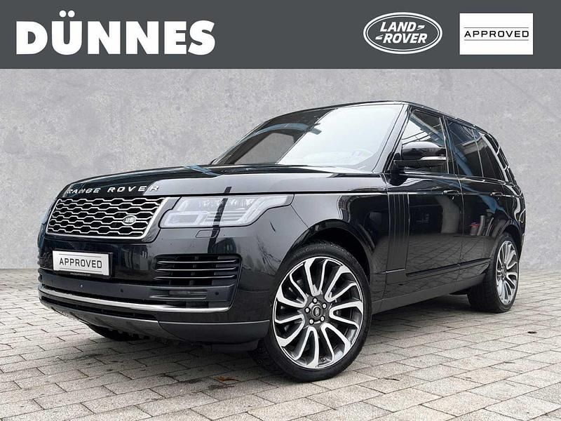 Schwarz (santoriniblack metallic) Gebraucht 2019 Land Rover Range Rover Vogue SUV | 63.895 € (Teuer) - Bild 1/4