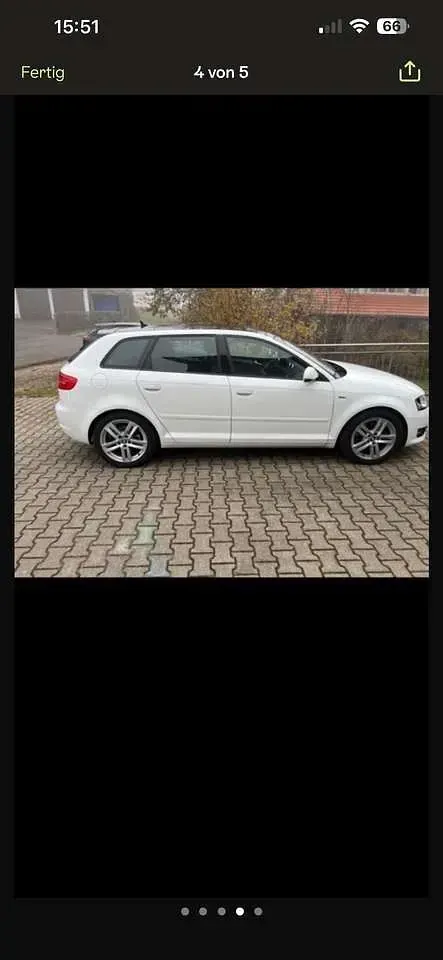 Gebraucht Audi A3 S-Line 170 PS (125 kW) 2011 Weiß Kleinwagen