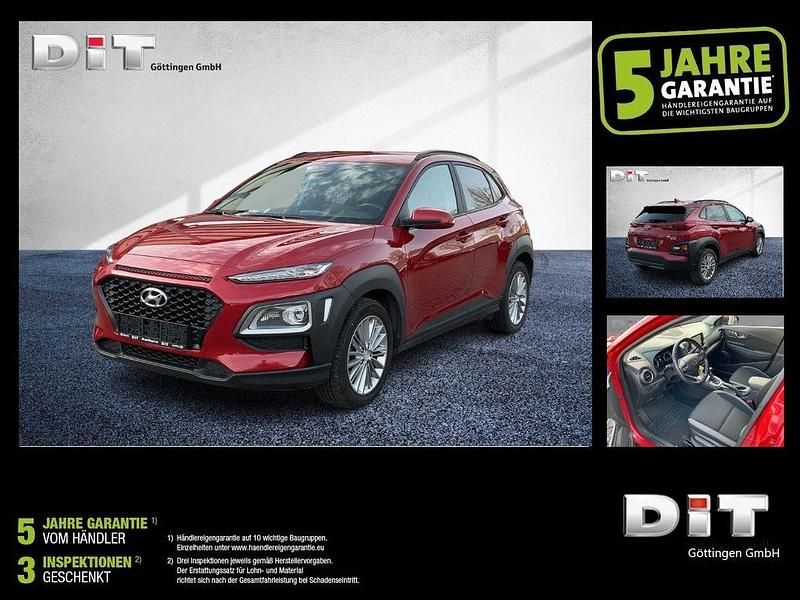 Engine red Gebraucht 2021 Hyundai Kona Style SUV | 17.490 € (Guter Preis) - Bild 1/3