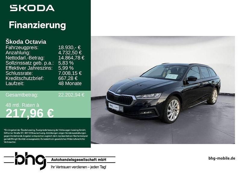 Schwarz Gebraucht 2021 Skoda Octavia | 18.930 € (Guter Preis) - Bild 1/4