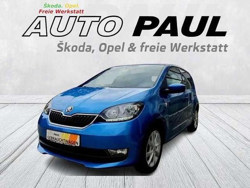 Kristallblau metallic Gebraucht 2018 Skoda Citigo Style Kleinwagen | 11.485 € (Teuer) - Bild 1/4