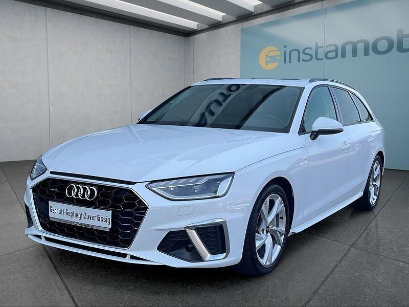 Weiß Gebraucht 2023 Audi A4 S-Line Kombi | 36.449 € (Teuer) - Bild 1/4