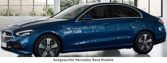 Spektralblaumetallic (metallic) Gebraucht 2025 Mercedes C300e Avantgarde Limousine | 45.890 € (Fairer Preis) - Bild 1/4