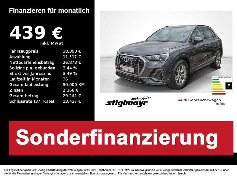 Daytonagrau perleffekt Gebraucht 2024 Audi Q3 S-Line SUV | 38.390 € (Superpreis) - Bild 1/4