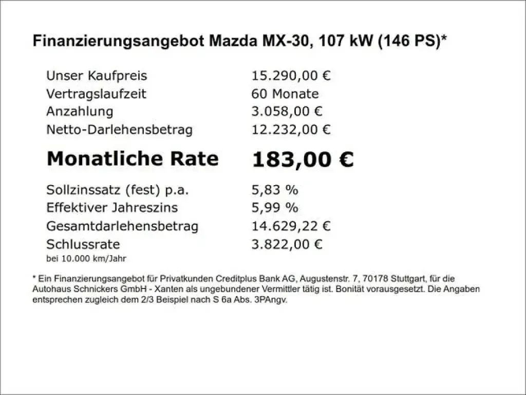 Gebraucht Mazda MX30 106 kW (145 PS) 2022 Jet black SUV