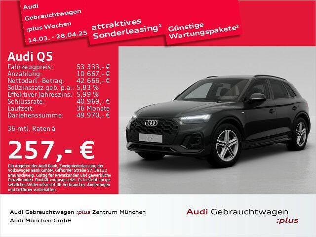Gebraucht Audi Q5 S-Line 265 PS (194 kW) 2024 Mythosschwarz metallic SUV