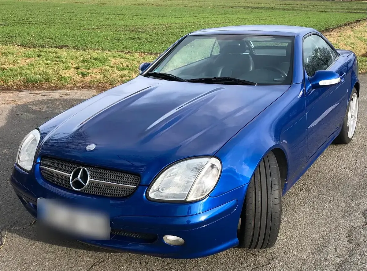 Gebraucht Mercedes SLK200 163 PS (119 kW) 2000 Blau Cabrio