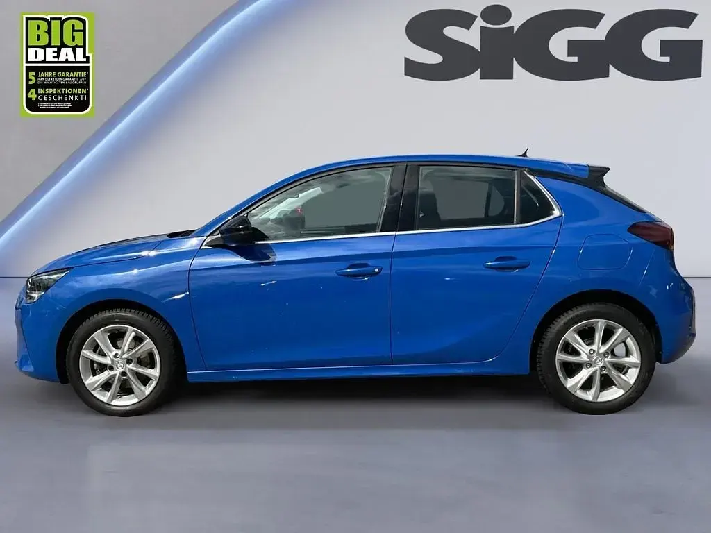 Gebraucht Opel Corsa Elegance 101 PS (74 kW) 2023 Perl blau/voltaik blau Kleinwagen