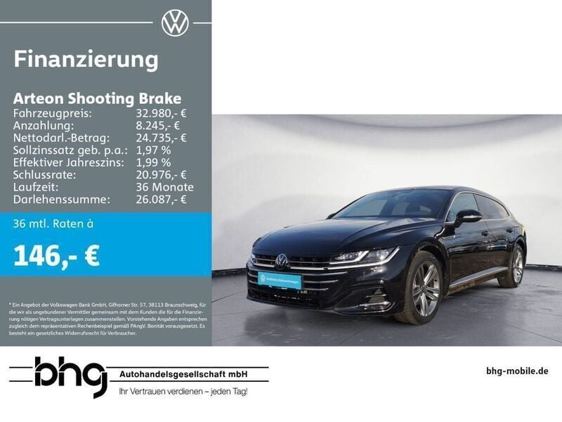 Deep black perleffekt Gebraucht 2024 VW Arteon R-line Kombi | 32.980 € (Superpreis) - Bild 1/4