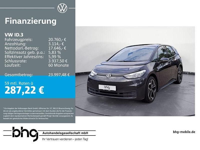 Mangangrau Gebraucht 2021 VW ID.3 Pro Kleinwagen | 20.760 € (Guter Preis) - Bild 1/4