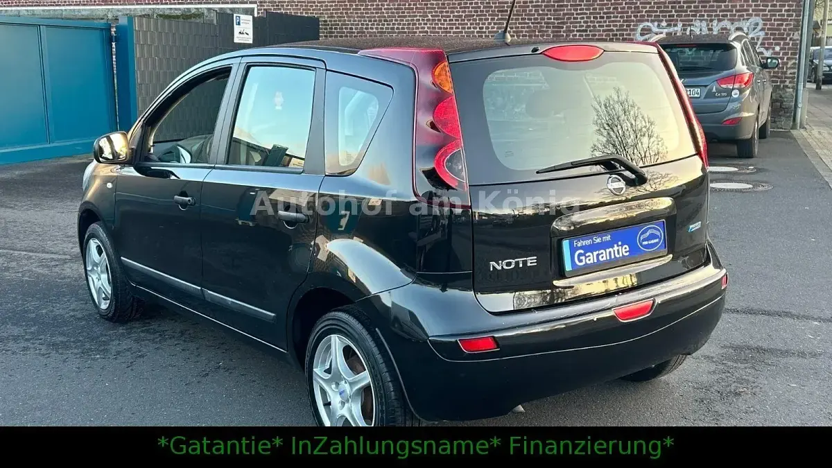 Gebraucht Nissan Note Visia 88 PS (64 kW) 2010 Schwarz Kleinwagen