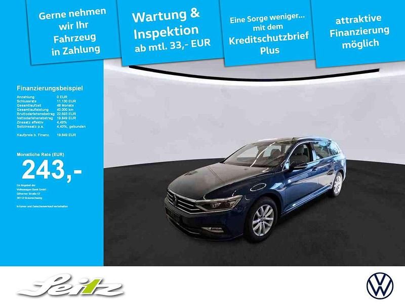 Aquamarinblau metallic Gebraucht 2022 VW Passat Business Kombi | 19.849 € (Fairer Preis) - Bild 1/3