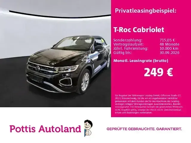 Gebraucht VW T-Roc Cabriolet Style 110 PS (80 kW) 2022 Cabrio