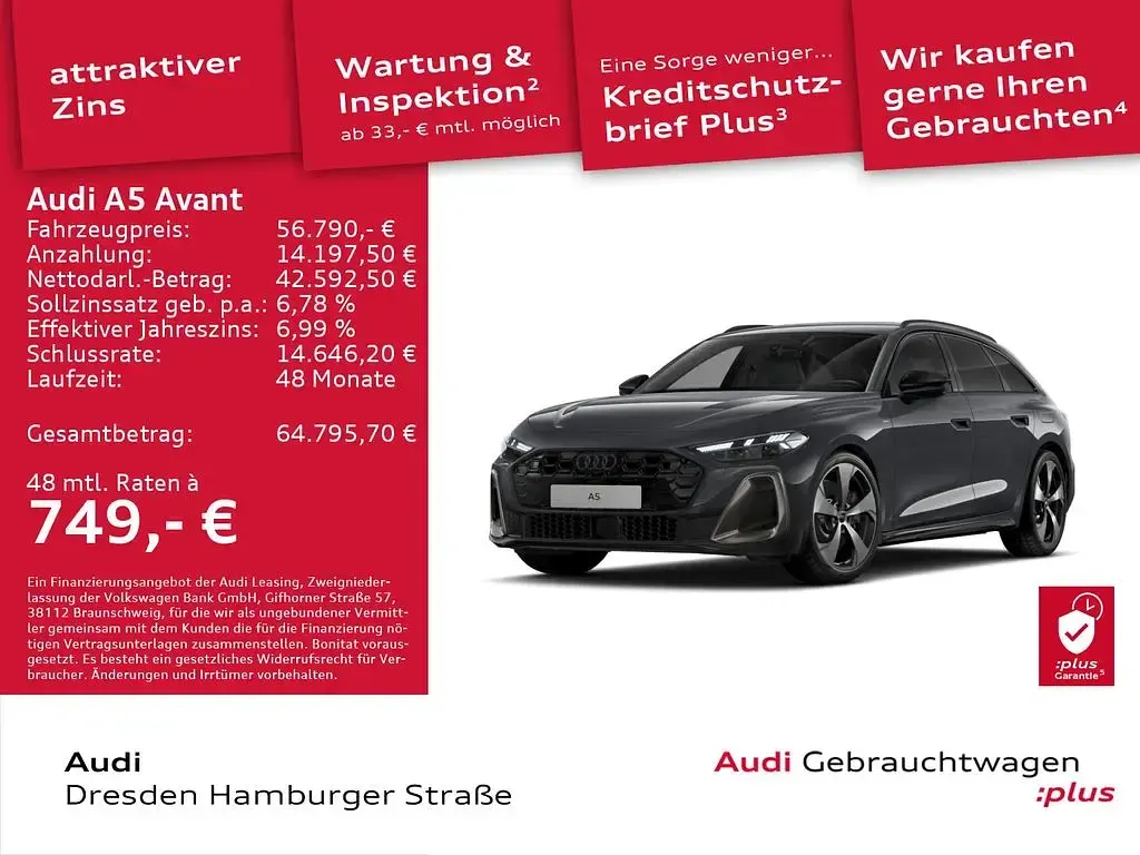 Gebraucht Audi A5 Edition .1 299 PS (219 kW) 2025 Gelb Kombi