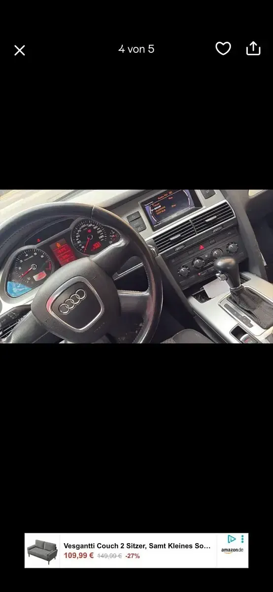 Gebraucht Audi A6 170 PS (125 kW) 2009 Schwarz Limousine