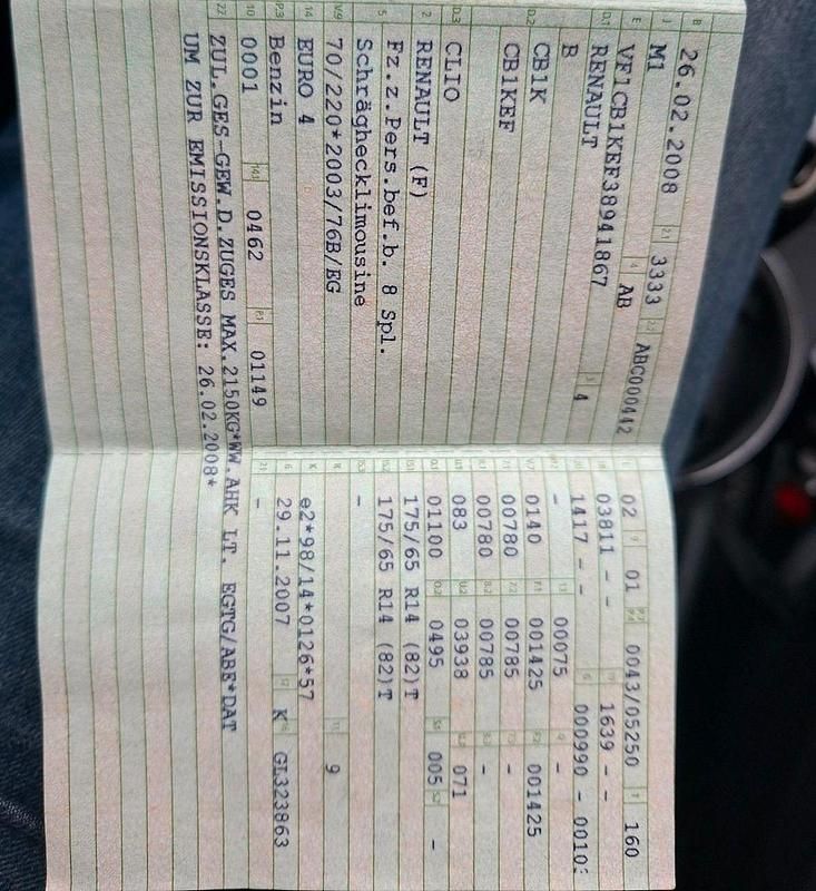 Gebraucht Renault Clio II Campus 65 PS (47 kW) 2008 Schwarz Kleinwagen